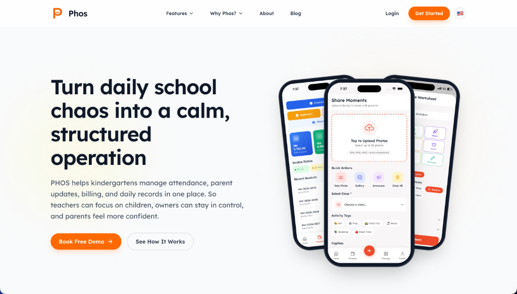 PHOS - Kindergarten & School Management Platform